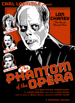 Affiche du film Le Fantôme de l'Opéra (1925)