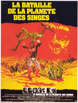 Affiche du film La Bataille de la planète des singes
