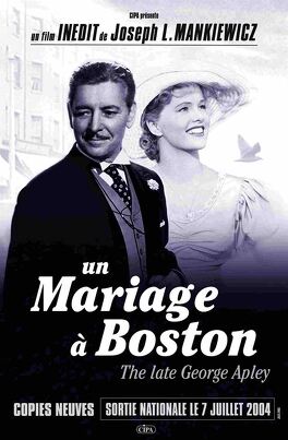 Affiche du film Un Mariage à Boston