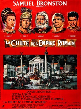 Affiche du film la chute de l'empire romain