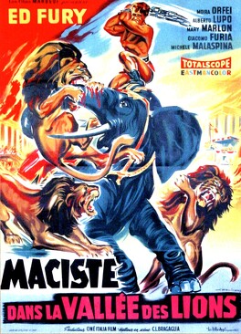 Affiche du film Maciste Dans La Vallée Des Lions