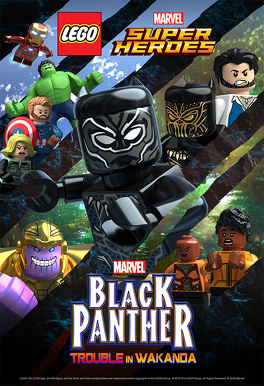 Affiche du film Lego Marvel Super Heroes : Black Panther - Trouble in Wakanda