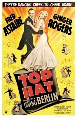 Affiche du film Le danseur du dessus "Top Hat"