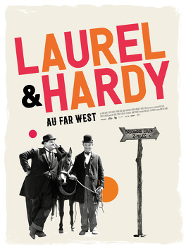 Affiche du film laurel et hardy au far-west