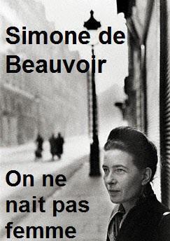 Couverture de Simone de Beauvoir, On ne naît pas femme...