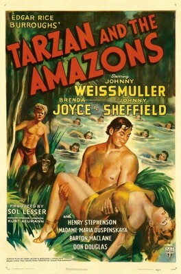 Affiche du film Tarzan et les amazones
