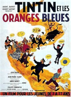Couverture de Tintin et les Oranges bleues