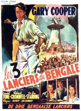 Affiche du film Les Trois lanciers du Bengale