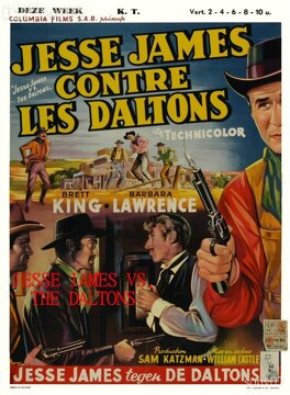 Affiche du film Jesse James Contre Les Daltons
