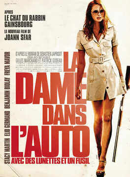 Affiche du film La dame dans l'auto avec des lunettes et un fusil